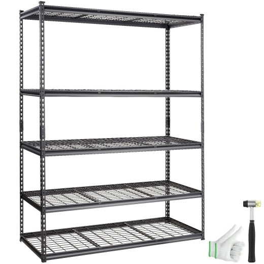 Vevor Storage Shelving Unit - 5-Tier Adjustable Heavy Duty Garage Shelves