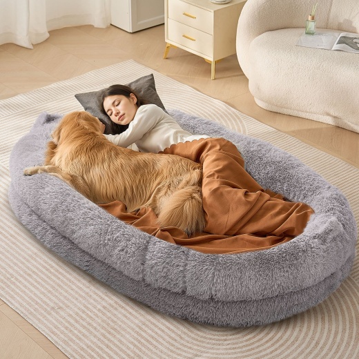 Vevor Human Dog Bed 72X48x10in Large Human Size Dog Bean Bed Washable Pv Velvet