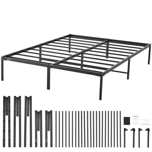 Vevor 14-Inch Queen Metal Bed Frame Platform