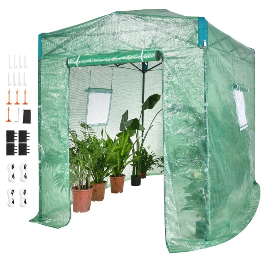 Vevor Pop Up Greenhouse 8x6x7.5 - Easy Setup Green House for Planting and Storage