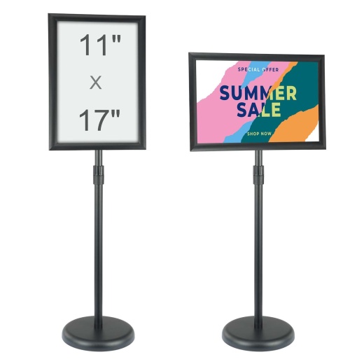 Vevor Pedestal Sign Holder - Adjustable Poster Stand for Display