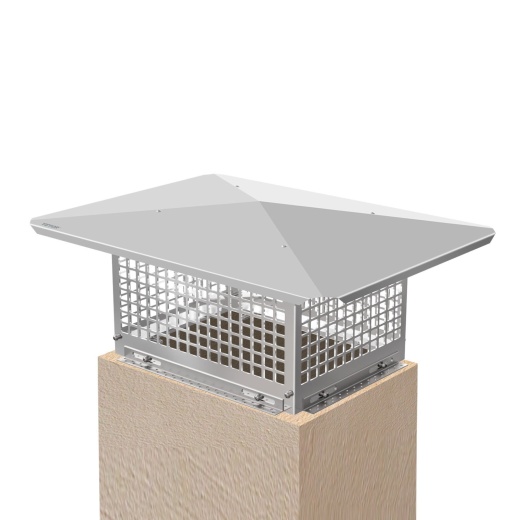 Vevor Chimney Cap - 17" x 29" Flue Caps, 304 Stainless Steel Fireplace Chimney Cover