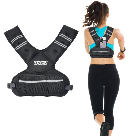 Vevor 20-32Lb Adjustable Weighted Vest For Men Women Strength Training Running