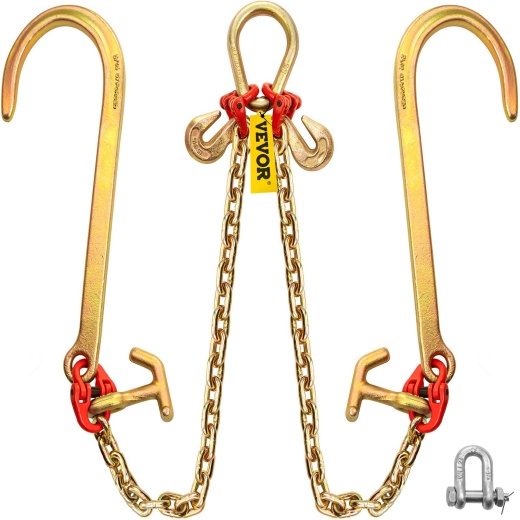 Vevor V Bridle Chain - Heavy Duty 5/16 In X 2 Ft Tow Chain