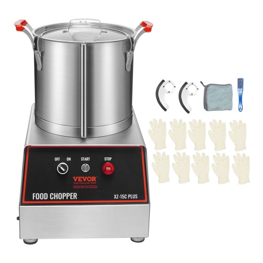 Vevor Food Processor & Vegetable Chopper - 16 Quart, 1400W Stainless Steel