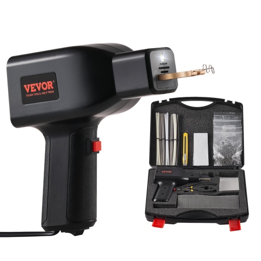 Vevor Plastic Welding Kit, 70/150W Dual Power Hot Stapler Plastic Welding Gun