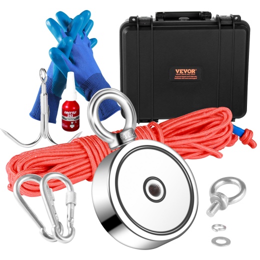 Vevor Magnet Fishing Kit - 1200Lbs Double Sided Fishing Magnets