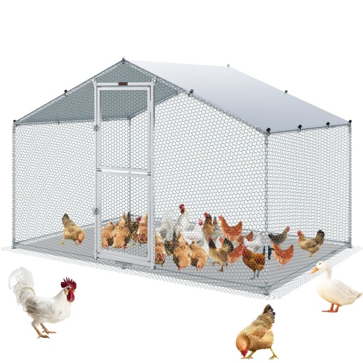 Vevor Large Metal Chicken Coop with Run