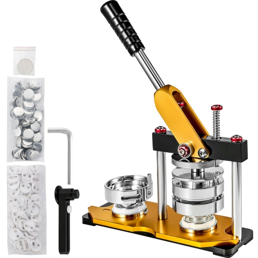 Vevor Button Maker 75Mm Rotate Button Maker 3Inch Badge Maker Punch Press Machine