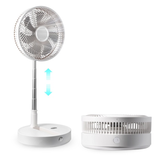 Vevor 12 Inch Foldable Oscillating Standing Fan with Remote Control