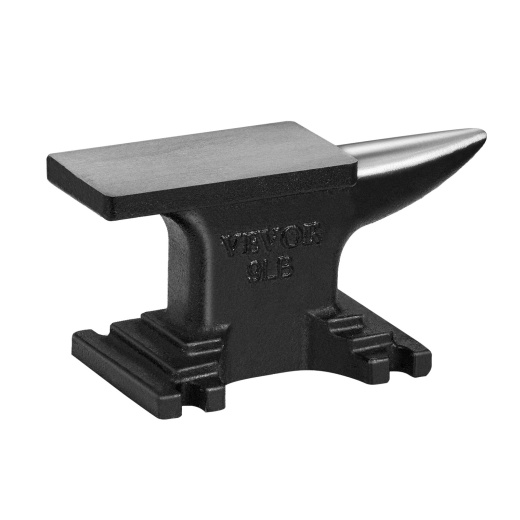 Vevor Single Horn Anvil - High Hardness Rugged Round Horn Anvil Blacksmith