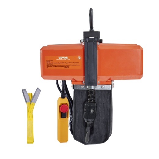 Vevor 1100 Lbs Electric Chain Hoist 15 Ft Lifting Height