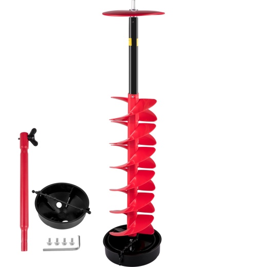 Vevor Ice Drill Auger - 6" Diameter Nylon Ice Auger for Ice Fishing