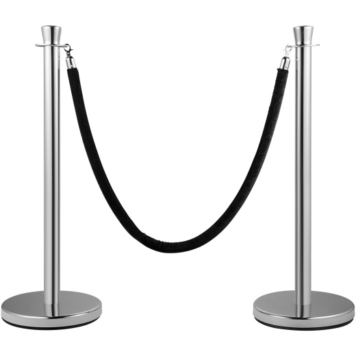 Vevor Crowd Control Stanchion, Set Of 2 Pieces Stanchion Set