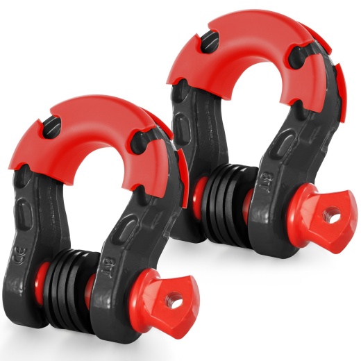 Vevor 3/4" D-Ring Shackle - 2 Pack Alloy Steel Shackles for Heavy Duty Off Road Vehicle Recovery