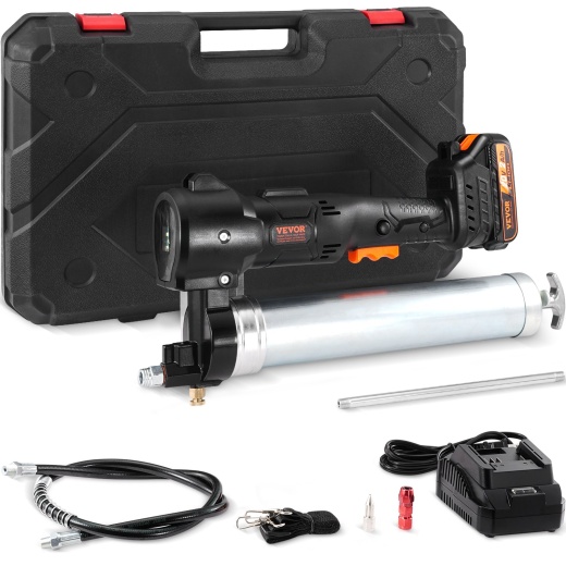 Vevor Cordless Grease Gun - 20V 10,000 PSI Electric Grease Gun Kit