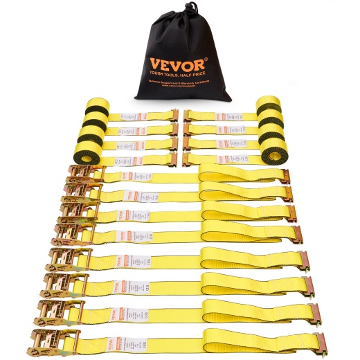 Vevor Ratchet Tie Down Straps (8Pk)