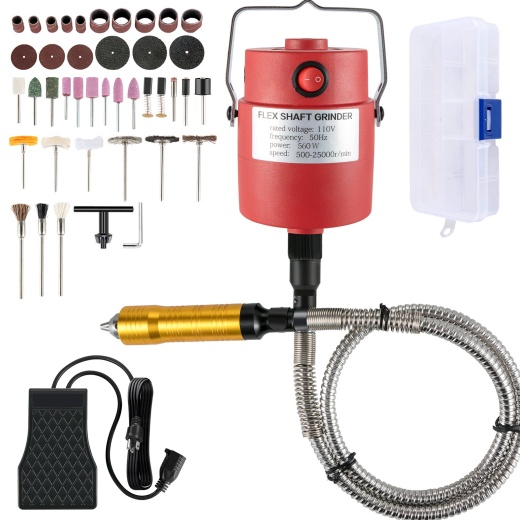 Vevor Flex Shaft Grinder 560W – Rotary Tool with Foot Pedal