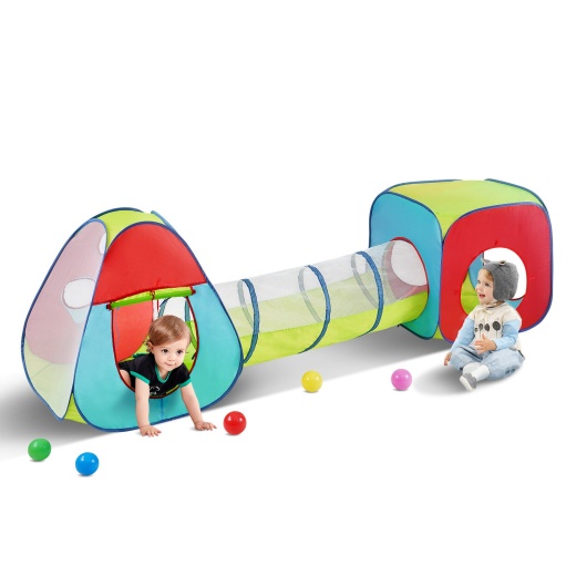 Vevor 3 In 1 Kids Play Tent With Tunnel For Boys, Girls, Babies And Toddlers