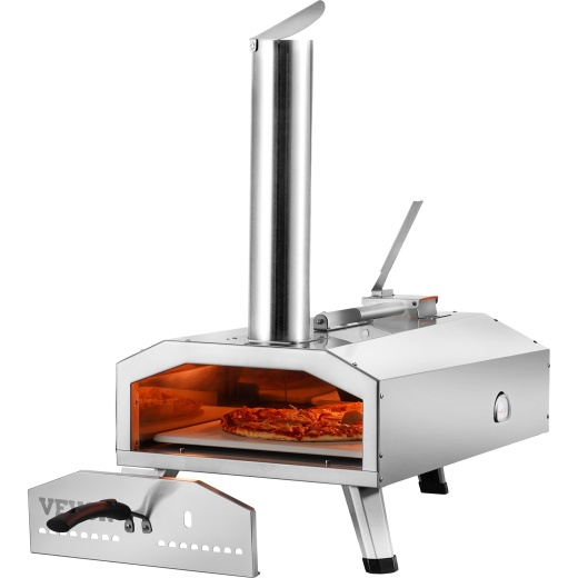 Vevor 12" Outdoor Pizza Oven - Portable Wood Pellet BBQ