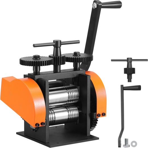 Vevor Rolling Mill Machine - 3-in-1 Multi-Function Jewelry Rolling Mill for Metal Jewelry Making