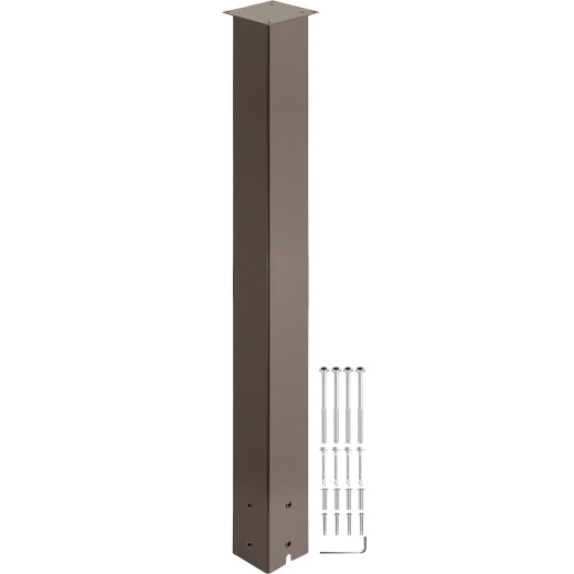 Vevor Mailbox Post - 43" High Mailbox Stand with Bronze Powder-Coated Finish