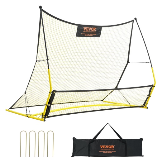 Vevor Soccer Trainer - 2-In-1 Portable Soccer Rebounder Net