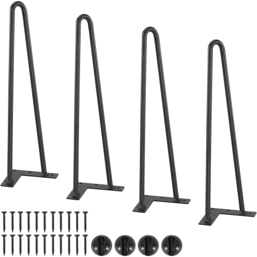 Vevor 16" Hairpin Furniture Legs Solid Metal Heavy Duty Dining Table Leg Modern