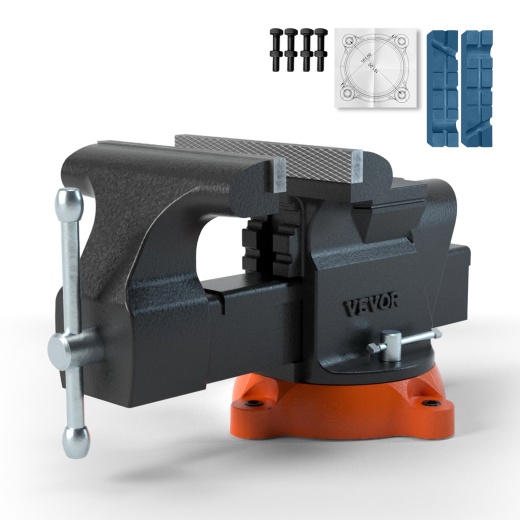 Vevor 6" Bench Vise with Anvil - Heavy Duty Ductile Iron