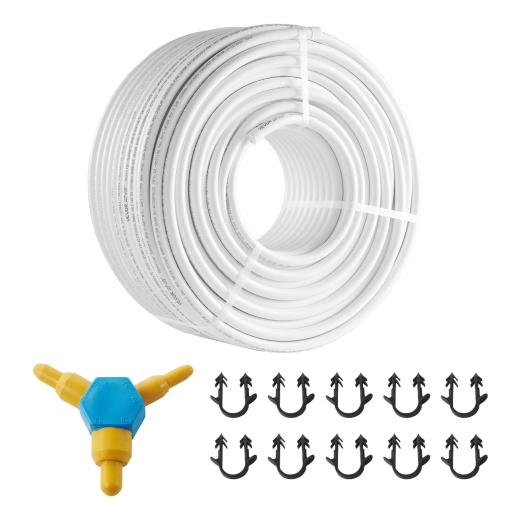 Vevor Pex-Al-Pex Tube, 328Ft, 5/8'' Diameter Aluminum-Plastic Composite Pipe Oxygen Barrier Radiant Floor PEX Pipe
