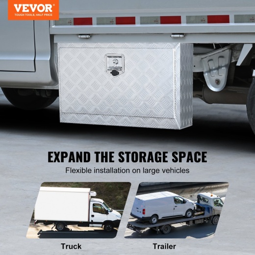 Vevor Underbody Truck Box - 30"×17"×18" Heavy Duty Aluminum Storage Box