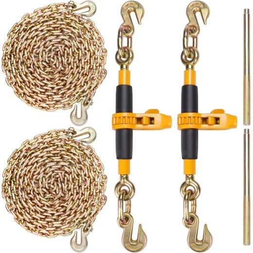 Vevor Ratchet Chain Binder 2Pcs – Heavy Duty Load Binders with G80 Chains