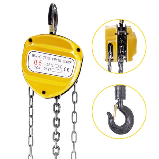 Vevor Chain Hoist 1100Lbs/0.5Ton Manual Chain Block Hoist