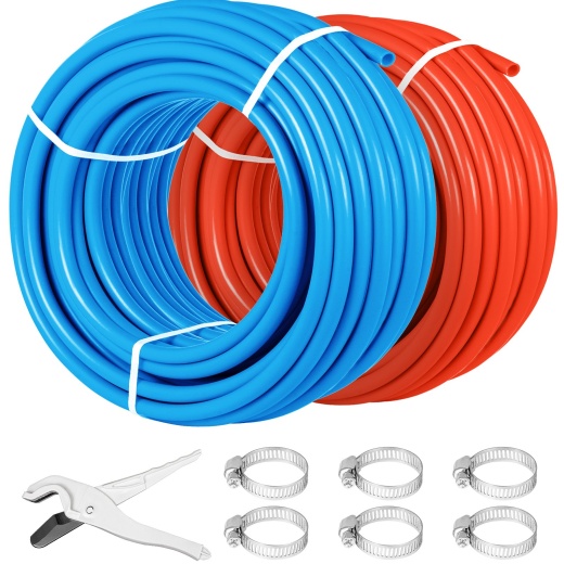 Vevor Pex Tubing Oxygen Barrier - 2 Rolls Of 1/2 Inch X 300 Feet Tube Coil