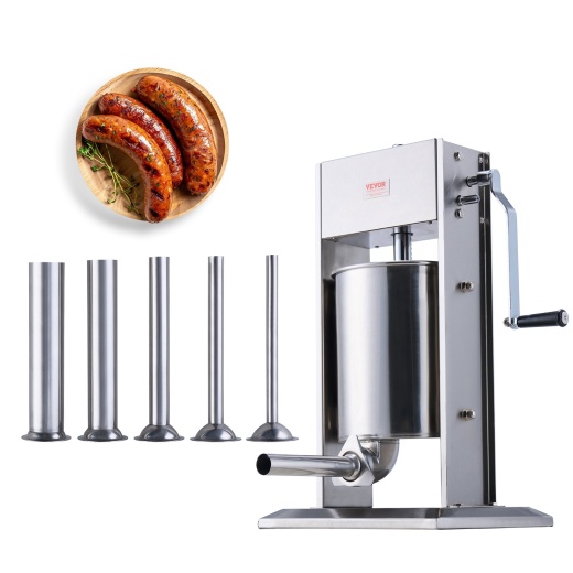 Vevor Manual Sausage Stuffer 10 L Vertical Sausage Machine 304 Stainless Steel