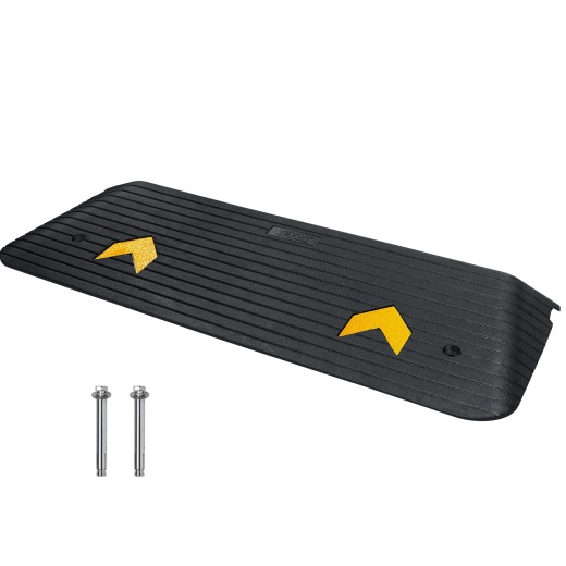 Vevor Rubber Threshold Ramp - 2" Rise Doorway Ramp for Wheelchair and Scooter
