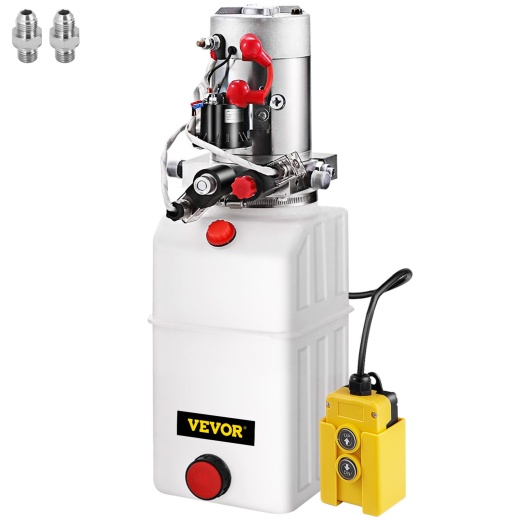 Vevor 12V Hydraulic Pump Double Acting Solenoid Operation Supply Unit