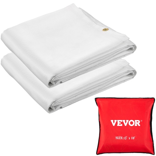 Vevor Fire Blankets - 2 Pack Welding Blankets, Flame Retardant, 6' X 10'