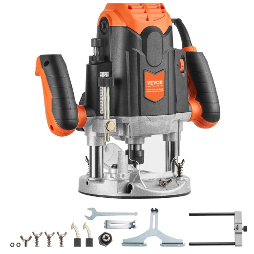 Vevor Plunge Router, 3-1/4 HP, 120V, 12000-23000 RPM Variable Speed, Electronic Plunge Base Router