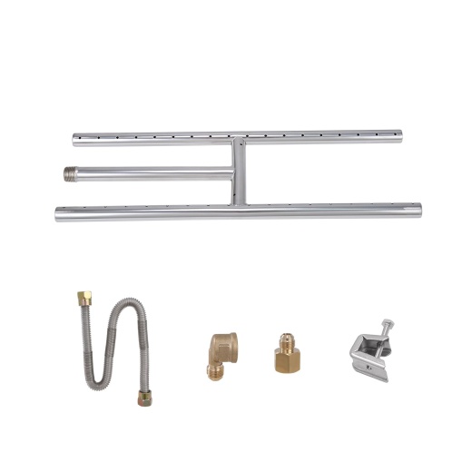Vevor 6 X 18 Inch Drop-In Fire Pit Pan - Rectangular Stainless Steel Fire Pit Burner