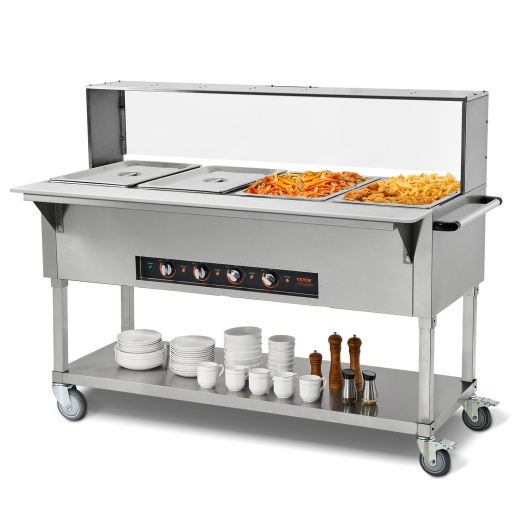 Vevor 4-Pan Commercial Food Warmer