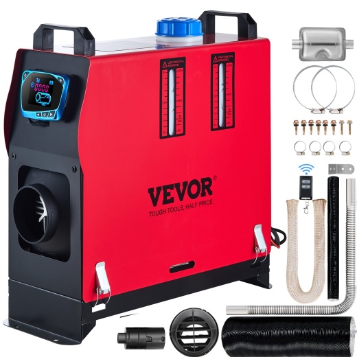 Vevor 5Kw Diesel Air Heater - All In One 12V Remote Control Parking Heater