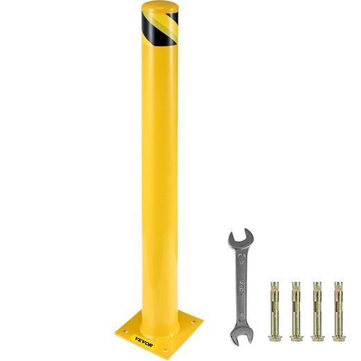 Safety Bollard 48"X5.5" - Vevor Durable Steel Safety Barrier