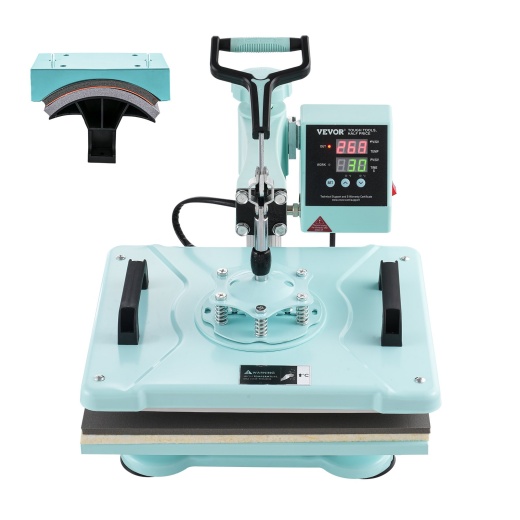 Vevor Heat Press Machine 12X15 In 2 In 1 Heat Transfer Machine For T-Shirts Hats