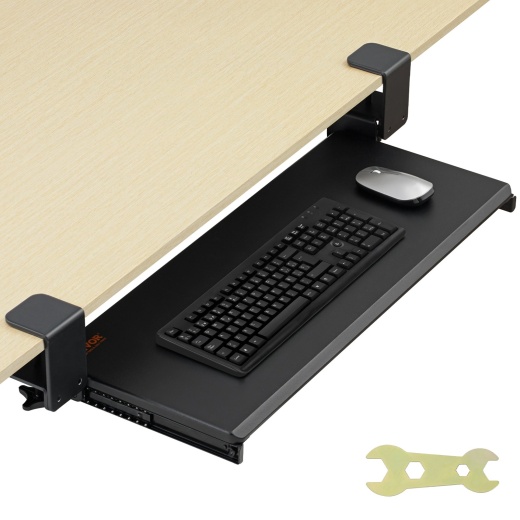 Vevor Keyboard Tray Under Desk - Pull Out Keyboard/Mouse Tray