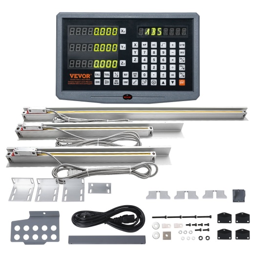 Vevor Digital Readout 16'' & 18'' & 38'' Linear Scale 3 Axis Dro Display Kit