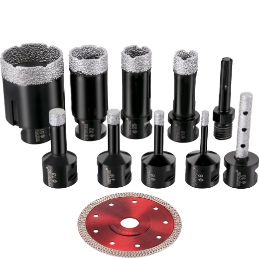 Vevor Diamond Drill Bits Kit - Efficient & Versatile for Any Project