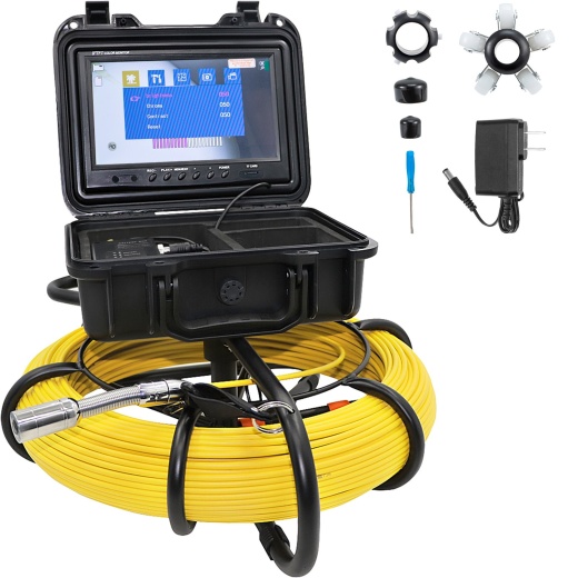 Vevor Sewer Camera - 328Ft/100M Cable, Waterproof IP68 Sewer Video Inspection Equipment