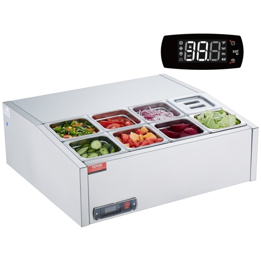 Vevor Refrigerated Condiment Prep Station