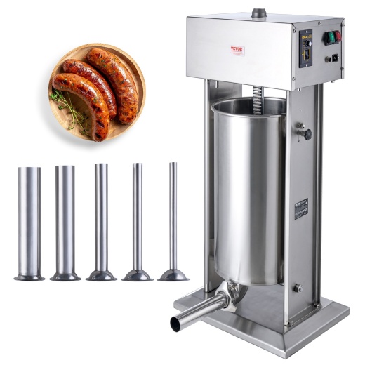 Vevor Electric Sausage Stuffer 25 L Vertical Meat Stuffer 304 Stainless Steel